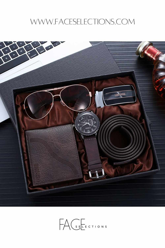 Exquisite Men's Watch Gift Box Set