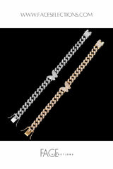 Iced Out Crystal Butterfly Anklets