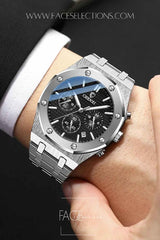 Mens Royal Stainless Steel Luxury Wristwatch