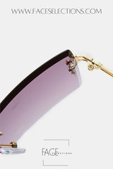 Rimless Gradient Sun Glasses