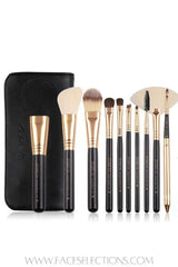 10pcs Essential Synthetic Hair Brush Set