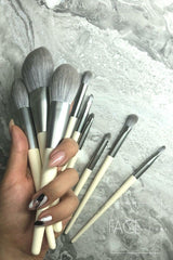 10pcs Soft Synthetic Hair Makeup Brush Set