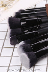 15pcs Professional Black Makeup Brush Set