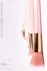 Pink Soft Synthetic Hair Makeup Brush Set