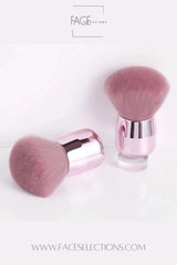 Pink Mushroom Powder Brush