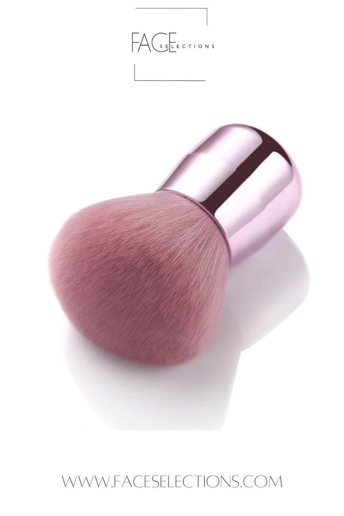 Pink Mushroom Powder Brush