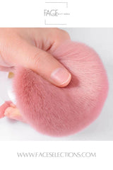 Pink Mushroom Powder Brush