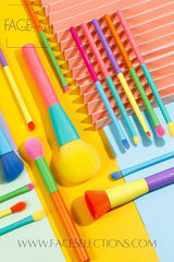 Synthetic Hair Colorful Makeup Brushes