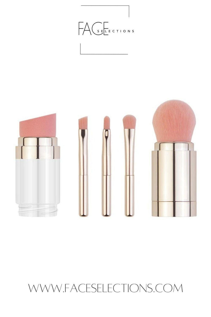 5 in 1 Travel Makeup Brush Set