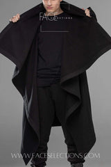 Long Sleeve Cloak Coat Turtleneck