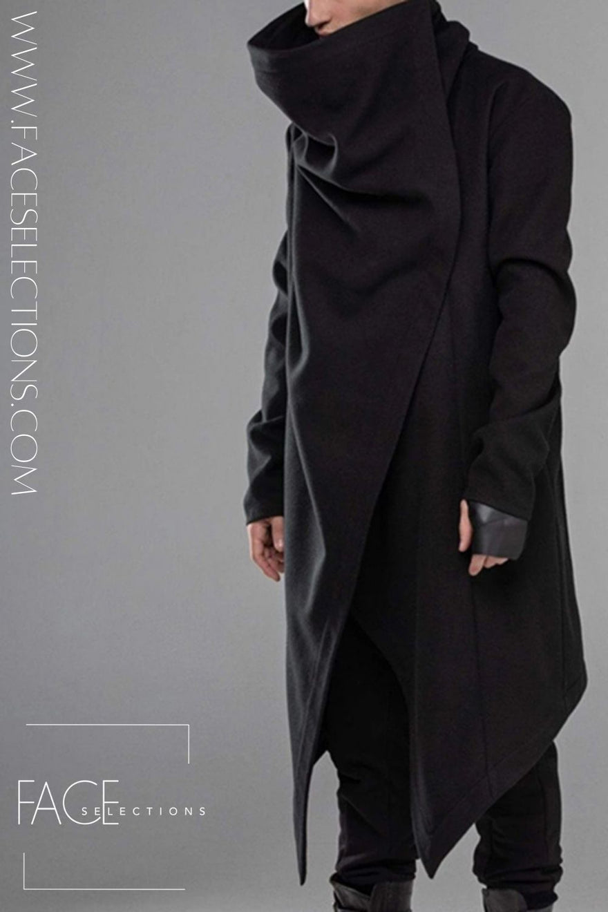 Long Sleeve Cloak Coat Turtleneck