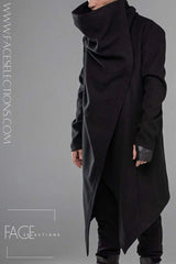 Long Sleeve Cloak Coat Turtleneck
