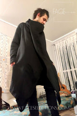 Long Sleeve Cloak Coat Turtleneck