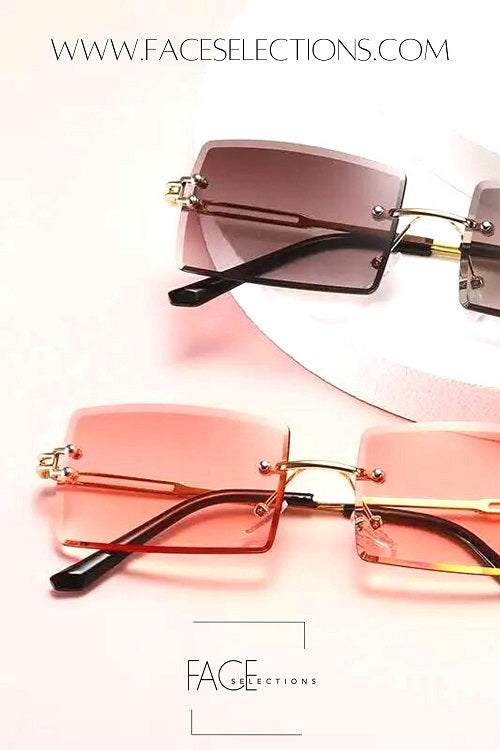 Rimless Gradient Sun Glasses