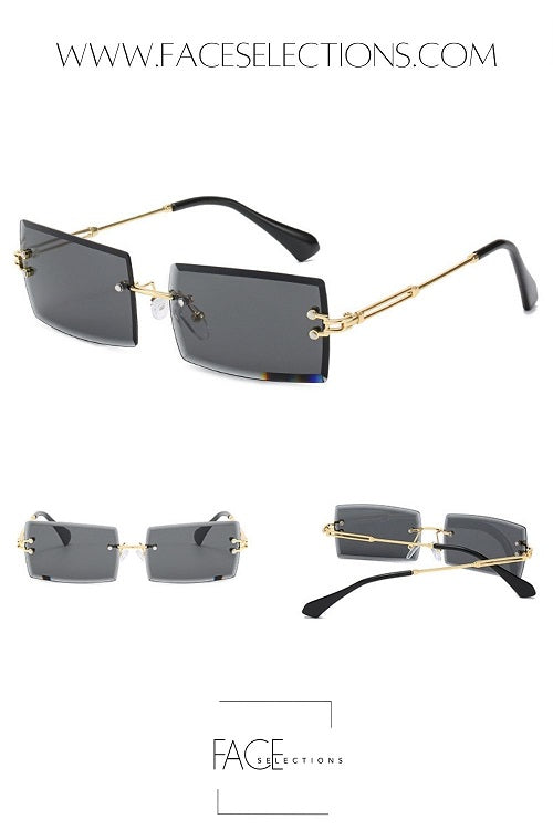 Rimless Gradient Sun Glasses