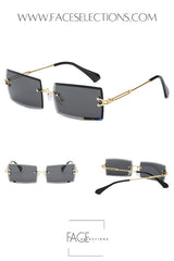 Rimless Gradient Sun Glasses