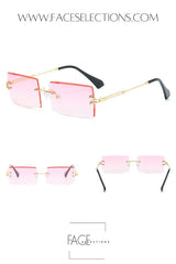 Rimless Gradient Sun Glasses