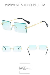 Rimless Gradient Sun Glasses