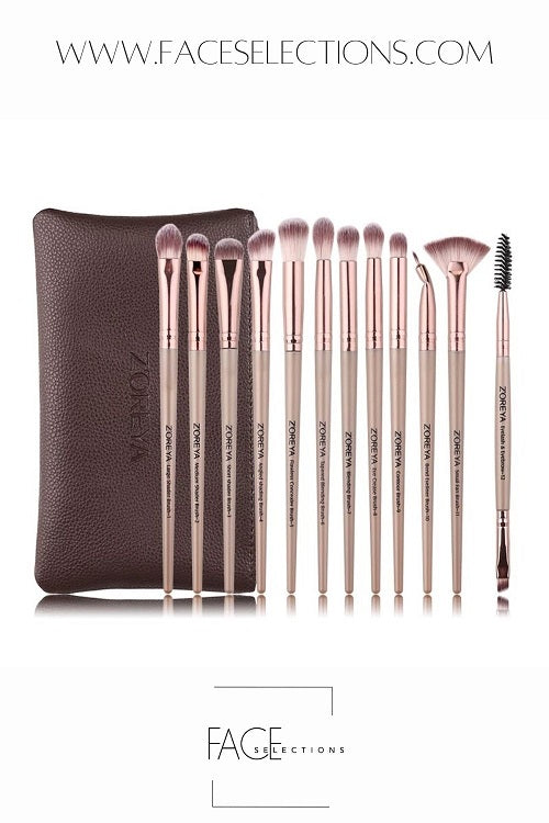 ZOREYA 12pcs Eye Shadow Make Up Brush Set