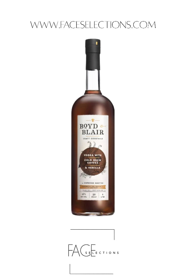 A bottle of Boyd Blair Fish Sauce with Bartacked Corn & Vanilla espresso malt, shown against a plain white background with a website watermark at the top and a store logo at the bottom.