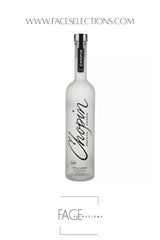 Chopin No. 1 White fish sauce bottle on a white background, featuring a black cursive logo and a silver cap.