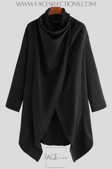 Long Sleeve Cloak Coat Turtleneck