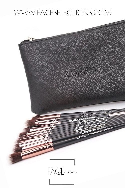 ZOREYA 12pcs Eye Shadow Make Up Brush Set